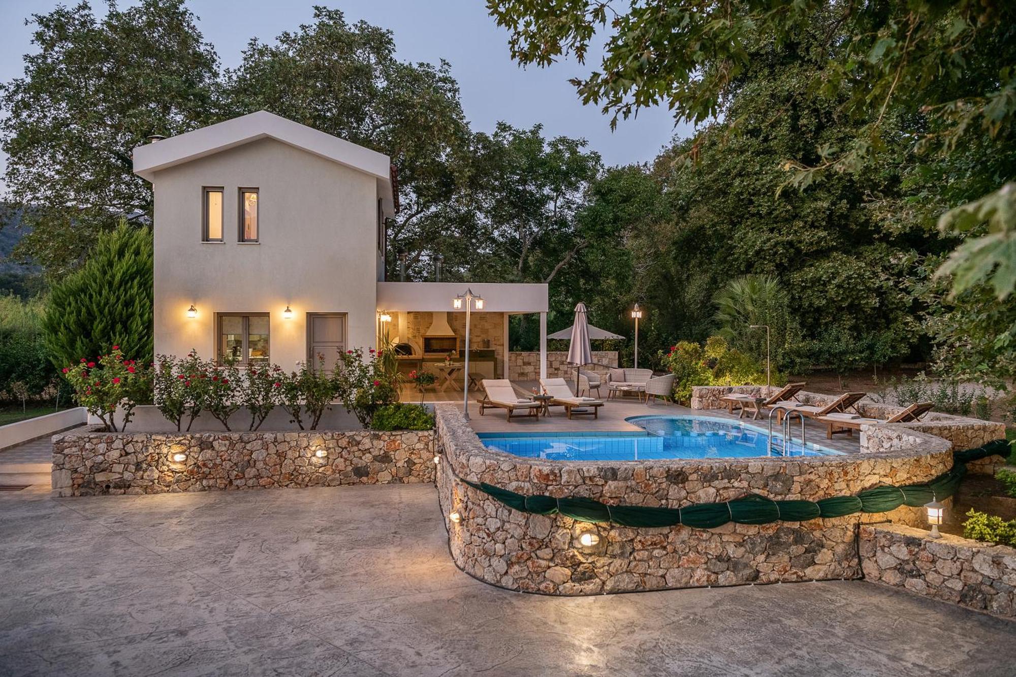 Villa Nature, Heated Pool Kalyves Extérieur photo