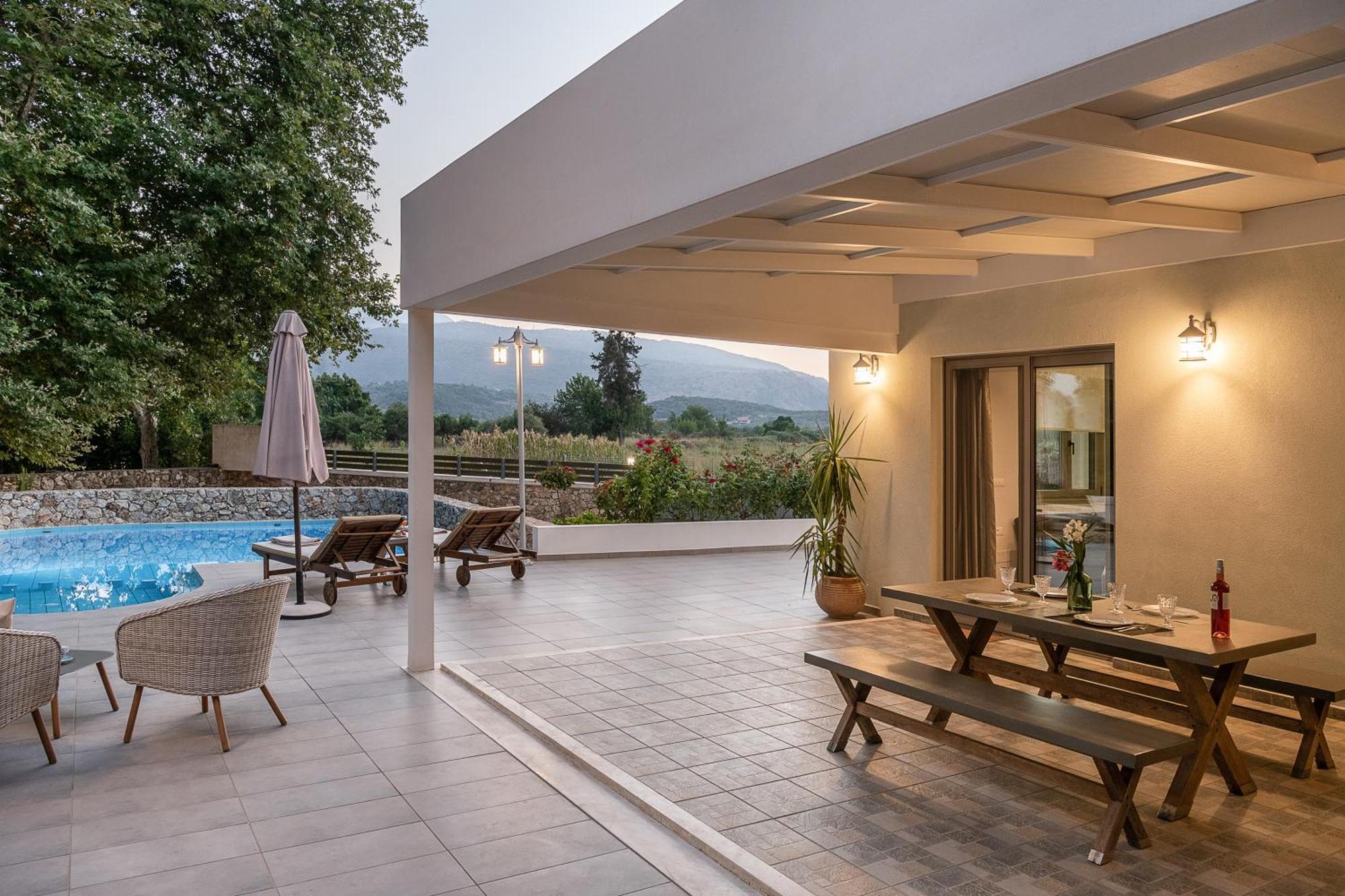 Villa Nature, Heated Pool Kalyves Extérieur photo